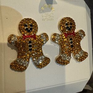C&C of california pierced‎ Gingerbread earrings